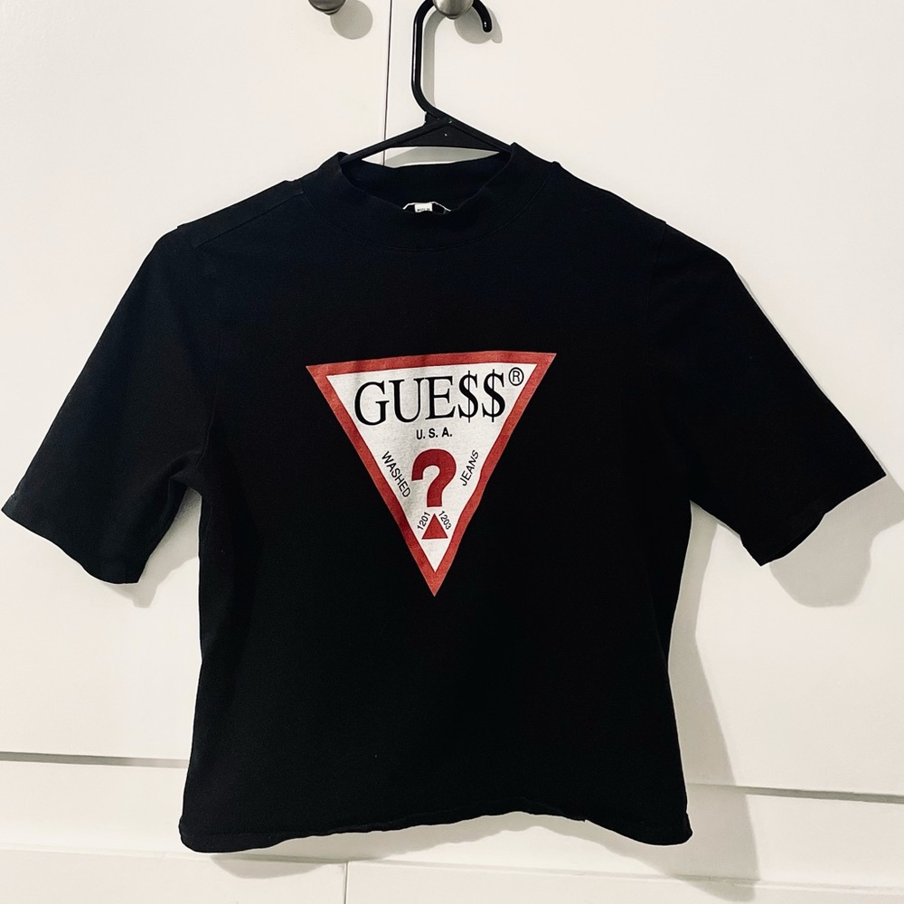 GUE$$ (GUESS x A$AP Rocky) mock neck crop top